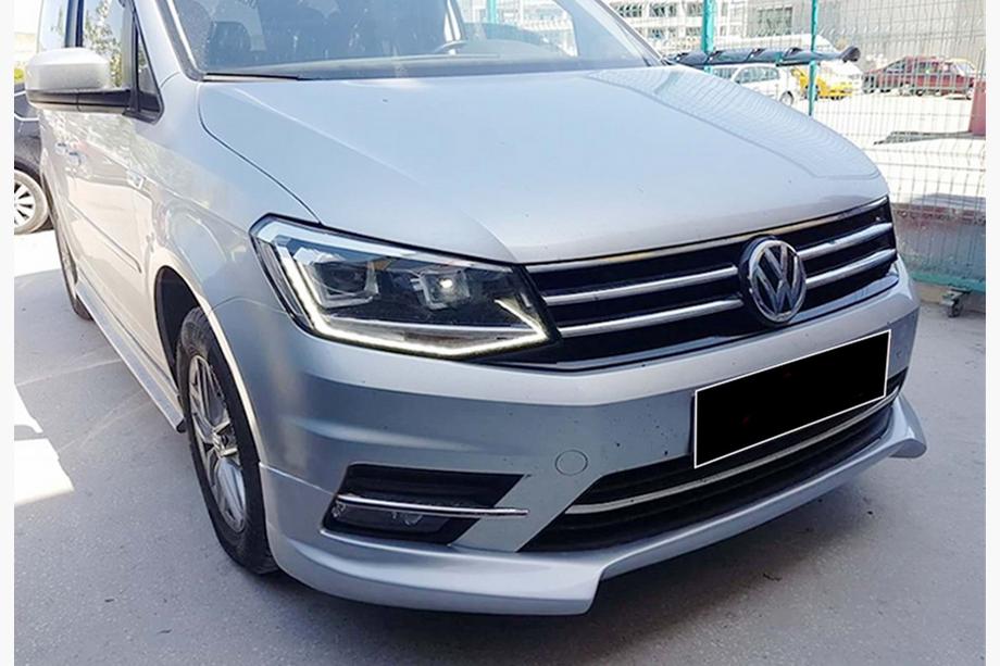Volkswagen Caddy 2015–2020 Voorbumper lip spoiler DPT (spuitklaar) Foto 4