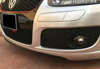 Volkswagen Golf 5 2003–2009 DPT V-2 voorlip (voor GTI, hoogglans zwart) foto 2