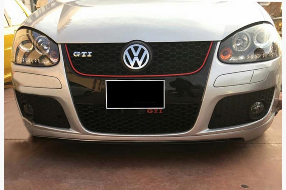 Volkswagen Golf 5 2003–2009 DPT V-2 voorlip (voor GTI, hoogglans zwart) Image