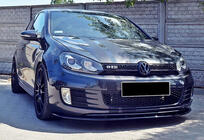 Volkswagen Golf 6 2008–2014 DPT V-2 voorlip (voor GTI, hoogglans zwart) foto 2