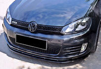 Volkswagen Golf 6 2008–2014 DPT V-2 voorlip (voor GTI, hoogglans zwart) foto 1