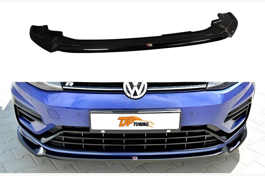 Volkswagen Golf 7/E-Golf 2012–2020 Frontlip DPT V-3 (voor R / R-Line HB, 2017-2019, hoogglans zwart) Image