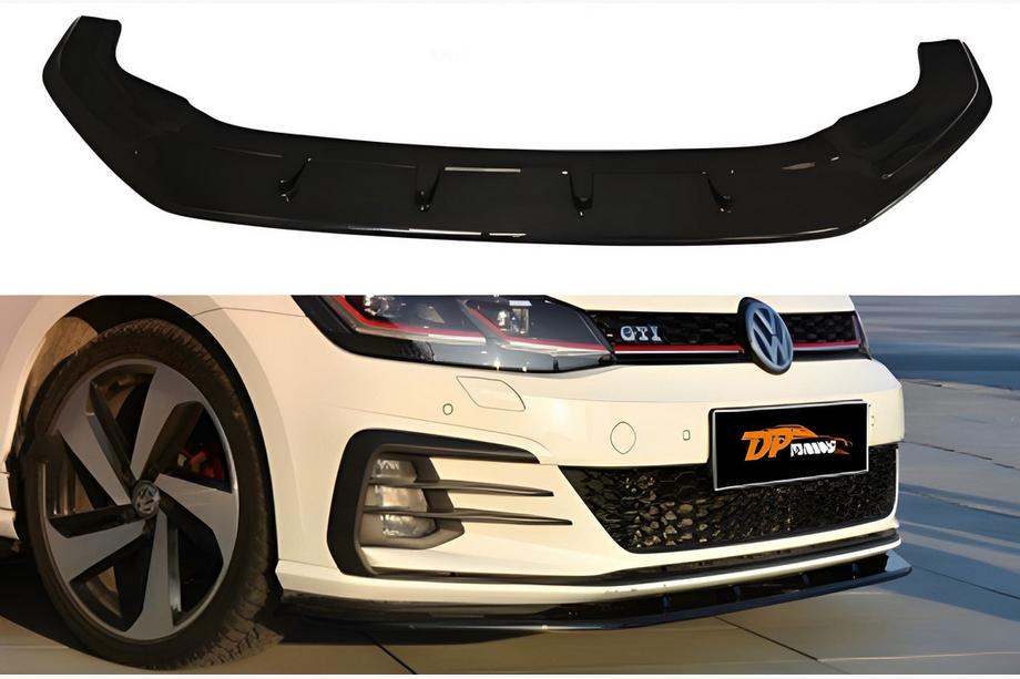 Volkswagen Golf 7/E-Golf 2012–2020 Front lip splitter DPT V-1 (voor GTI, 2017-2019, hoogglans zwart) Image