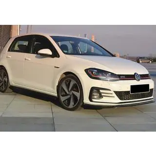 Voorbumper lip spoiler DPT V-2 (voor GTI, 2017-2019, hoogglans zwart) foto 2