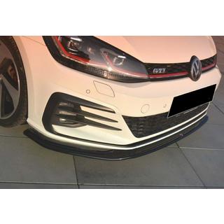Voorbumper lip spoiler DPT V-2 (voor GTI, 2017-2019, hoogglans zwart) foto 3