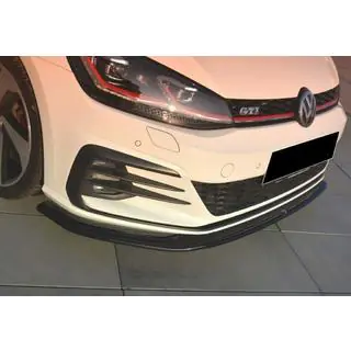 Voorbumper lip spoiler DPT V-2 (voor GTI, 2017-2019, hoogglans zwart) foto 3