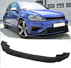 Volkswagen Golf 7/E-Golf 2012–2020 DPT V-4 voorbumper lip (voor R / R-Line HB, 2017-2019, hoogglans zwart) foto 1