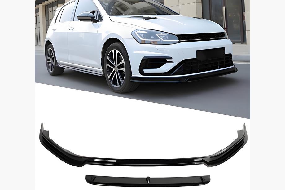 Volkswagen Golf 7/E-Golf 2012–2020 DPT V-5 frontlip (voor R / R-Line HB, 2017-2019, hoogglans zwart) Image