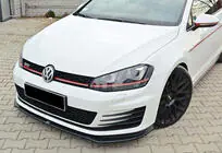 Volkswagen Golf 7/E-Golf 2012–2020 Front lip spoiler DPT V-2 (voor GTI, 2012-2017, hoogglans zwart) foto 5