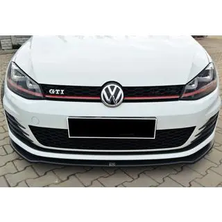 Front lip spoiler DPT V-2 (voor GTI, 2012-2017, hoogglans zwart) foto 3