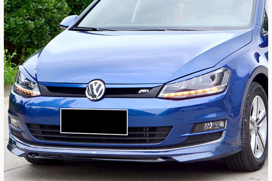 Volkswagen Golf 7/E-Golf 2012–2020 Voorbumper lipspoiler DPT V-1 (voor originele bumper, 2012-2017, voor spuiten) Foto 2
