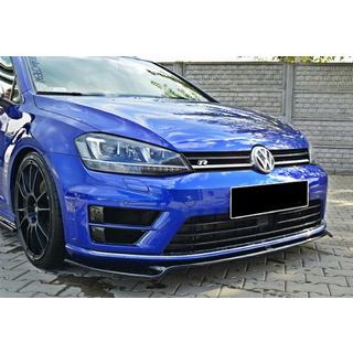 DPT V-2 voorbumper lip spoiler (voor R / R-Line HB, 2012-2017, hoogglans zwart) Volkswagen Golf 7/E-Golf 2012–2020 foto 2