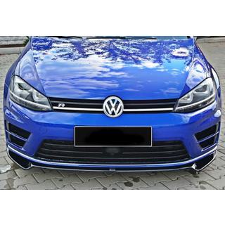 DPT V-2 voorbumper lip spoiler (voor R / R-Line HB, 2012-2017, hoogglans zwart) Volkswagen Golf 7/E-Golf 2012–2020 foto 3