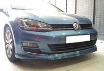 Volkswagen Golf 7/E-Golf 2012–2020 Voorbumperlip DPT V-2 (voor OEM bumper, 2012-2017, glanzend zwart) foto 1