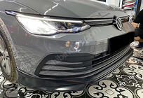 Volkswagen Golf 8 2019– Voorbumper lip spoiler DPT V-1 (hoogglans zwart) foto 1