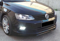 Volkswagen Jetta 2011–2018 Voorbumper lip spoiler DPT V-1 (2014-2018, overschilderbaar) foto 6