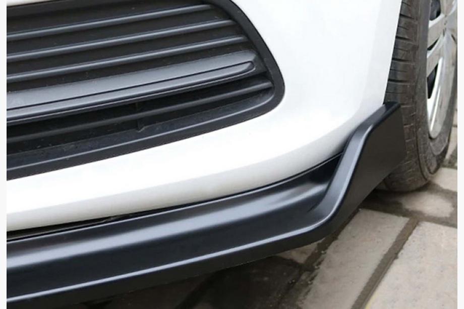 Volkswagen Polo 2010–2017 Front lip spoiler DPT V-2 (hoogglans zwart) Foto 6