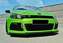 Volkswagen Scirocco 2008–2017 Voorlip spoiler DPT V1 (2008-2013, hoogglans zwart) foto 2