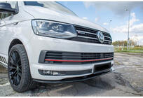 Volkswagen T5 2010–2015 DPT front bumper lip (hoogglans zwart) foto 1