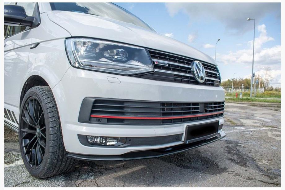 Volkswagen T5 2010–2015 DPT front bumper lip (hoogglans zwart) Image