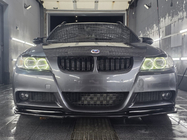 BMW 3-serie E90/E91 2005–2011 Niergrille M-Look (voor E-90/91, 2005-2008, glanzend zwart) foto 13