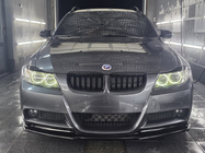 BMW 3-serie E90/E91 2005–2011 Niergrille M-Look (voor E-90/91, 2005-2008, glanzend zwart) foto 2