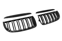 BMW 3-serie E90/E91 2005–2011 Niergrille M-Look (voor E-90/91, 2005-2008, glanzend zwart) foto 11
