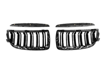 BMW 3-serie E90/E91 2005–2011 Niergrille M-Look (voor E-90/91, 2005-2008, glanzend zwart) foto 12
