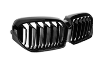 BMW 5 Serie G30/G31 2017–2023 Niergrille M-Look (2021-2023, hoogglans zwart) Zonder camera foto 5