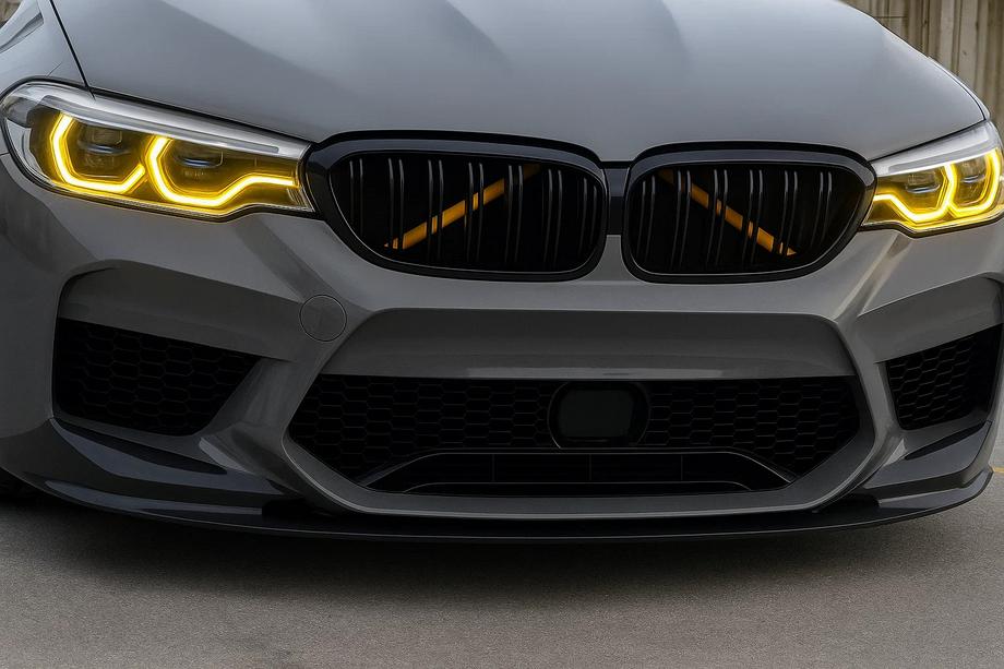 BMW 5 Serie G30/G31 2017–2023 Niergrillen M-Look (2017-2020, hoogglans zwart) Image