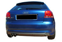 Audi A3 2003–2012 Achterdiffuser DPT (2005-2008, Coupe, hoogglans zwart) foto 2