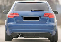 Audi A3 2003–2012 Achterdiffuser DPT (2008-2010, hoogglans zwart) foto 3