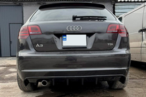 Audi A3 2003–2012 Achterdiffuser DPT (2008-2010, hoogglans zwart) foto 6