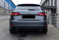 Audi A3 2012–2020 Achterdiffuser DPT (HB, 2017-2020, glanzwart) foto 5