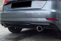 Audi A3 2012–2020 Achterdiffuser DPT (HB, 2017-2020, glanzwart) foto 4