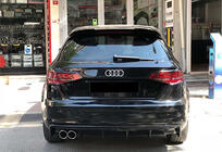 Audi A3 2012–2020 Achterdiffuser DPT V-2 (2012-2016, HB, hoogglans zwart) foto 1