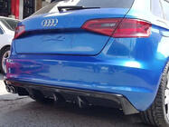 Audi A3 2012–2020 Achterdiffuser DPT V-2 (2012-2016, HB, hoogglans zwart) foto 2