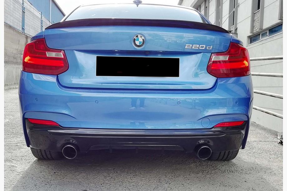 BMW 2-serie F22/F23 2014–2021 Achterdiffuser DPT (hoogglans zwart) Foto 3