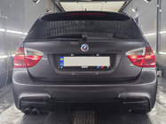 BMW 3-serie E90/E91 2005–2011 Achterdiffuser DPT V-5 (voor E90 M-Sport, hoogglans zwart) foto 1