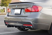 BMW 3 Serie F30/F31 2012–2019 Achterdiffuser DPT V-4 (voor M-Performance, hoogglans zwart) foto 1