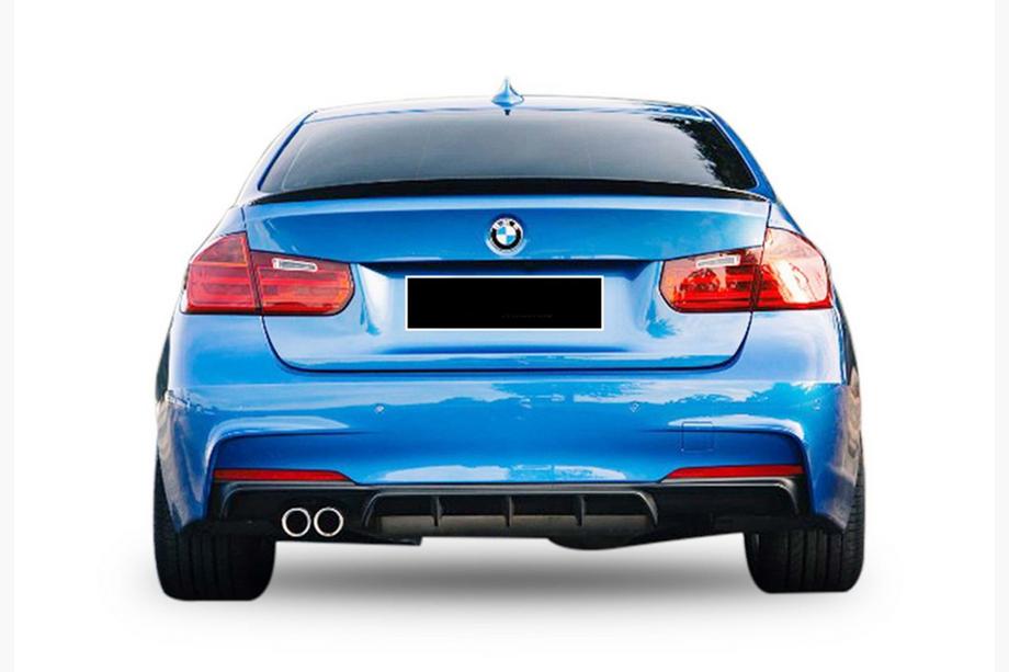 BMW 3 Serie F30/F31 2012–2019 Achterdiffuser DPT V-5 (voor M-Performance, hoogglans zwart) Image