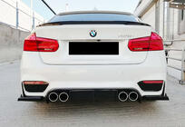 BMW 3 Serie F30/F31 2012–2019 Achterdiffuser DPT V-6 (voor M3, hoogglans zwart) foto 1