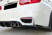 BMW 3 Serie F30/F31 2012–2019 Achterdiffuser DPT V-1 (voor M3, hoogglans zwart) foto 6