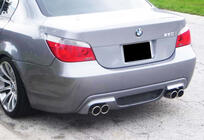 BMW 5 Serie E60/E61 2003–2010 Achterdiffuser DPT (voor M-5, glans zwart) foto 2
