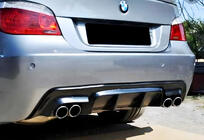 BMW 5 Serie E60/E61 2003–2010 Achterdiffuser DPT V-2 (voor M-Sport, hoogglans zwart) foto 3