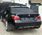 BMW 5 Serie E60/E61 2003–2010 Achterdiffuser DPT V-2 (voor M-Sport, hoogglans zwart) foto 2