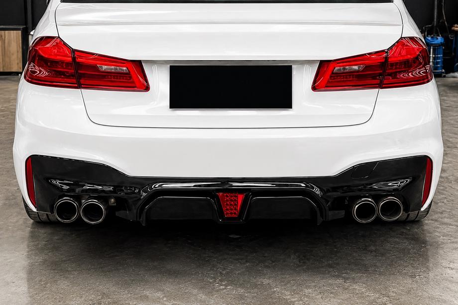 BMW 5 Serie G30/G31 2017–2023 DPT achterdiffuser (voor M-Sport/M5 F90, hoogglans zwart) Image