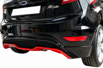 Ford Fiesta 2008–2017 Achterdiffuser DPT V-3 (HB, mat zwart) foto 3