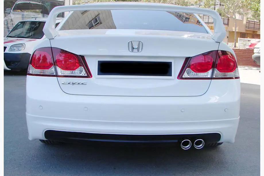 Honda Civic Sedan VIII 2006–2011 Achterdiffuser DPT V-1 (glanzend zwart) Foto 2