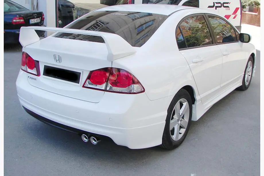 Honda Civic Sedan VIII 2006–2011 Achterdiffuser DPT V-1 (glanzend zwart) Foto 4